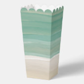 Moderne Ocean Beach Baby Dusche Gefälligkeitsboxen Geschenkschachtel (Rückseite)