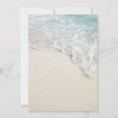 Moderne Ocean Beach Hochzeit in Urlaubsort Einladu Einladung (Rückseite)