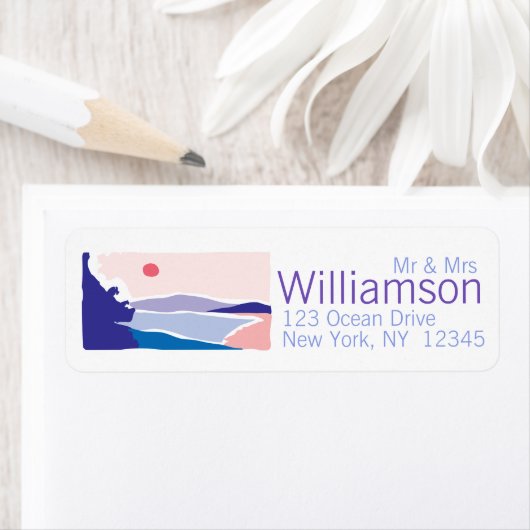 Moderne Ocean- oder Lake Beach Nature Rücksendeadr (Insitu)