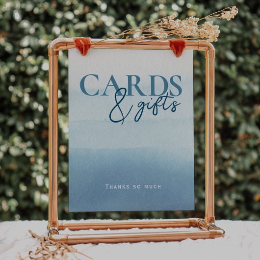 Moderne Ocean`Watercolor Kinderspielkarten & Gesch Poster