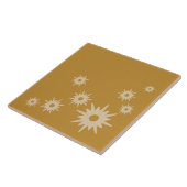 Moderne Ocker-Gold-Sternexplosionen des Mittelalte Fliese (Seite)