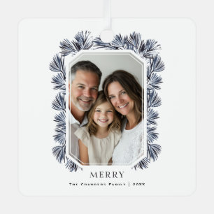 Moderne Octagon Frame und Sprigs Ornament Aus Metall