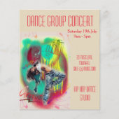 Moderne oder Hip Hop Tanzvorstellung Flyer (Vorne)
