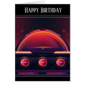 Moderne Odometer Grußkarte (Vorne)