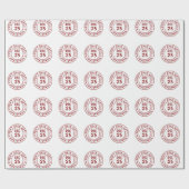 Moderne öffnen sich nicht bis Weihnachten Briefmar Geschenkpapier (Flach)