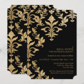 Moderne Offset Damask Hochzeitseinladungen Imitate Einladung (Vorne/Hinten)