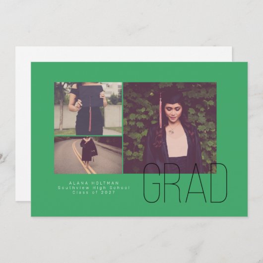 Moderne Offset Trio Abschluss Ankündigung (Vorne/Hinten)