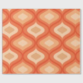 Moderne Ogeorange und Beige aus dem Mittelalter Geschenkpapier (Flach)