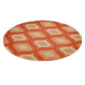 Moderne Ogeorange und Beige aus dem Mittelalter Schneidebrett (Ecke)