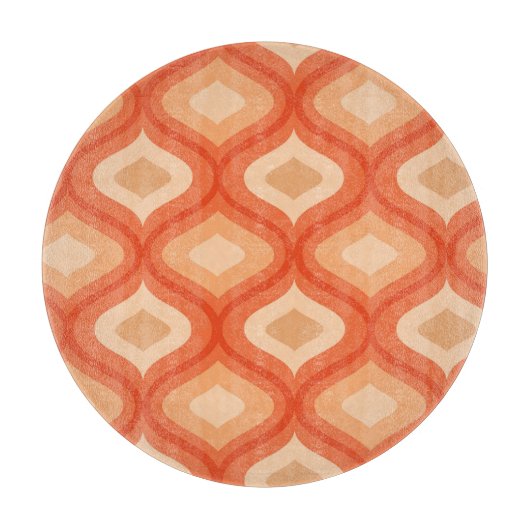 Moderne Ogeorange und Beige aus dem Mittelalter Schneidebrett (Vorderseite)