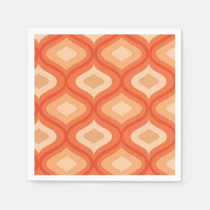 Moderne Ogeorange und Beige aus dem Mittelalter Serviette
