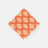 Moderne Ogeorange und Beige aus dem Mittelalter Serviette (Ecke)