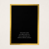 Moderne Ohrringe mit eleganter Folie aus Gold (Rückseite)