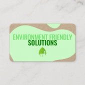 Moderne Öko-freundliche Visitenkarte mit QR-Code (Vorderseite)