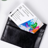 Moderne Ölfarbe Abstrakt Visitenkarte