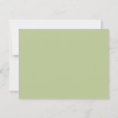 Moderne Olive Branch Hochzeit RSVP Karte (Rückseite)