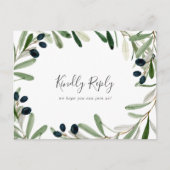 Moderne Olive Branch Song Anfrage UAWG Postkarte (Vorderseite)