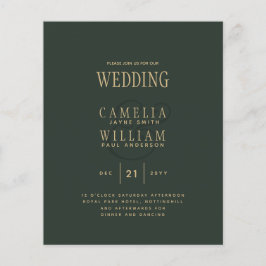 Moderne OLIVE Green Gold Hochzeit