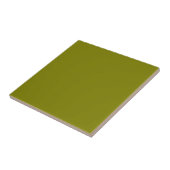 Moderne Olive Green Schlicht Solid Color Fliese (Seite)