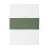 Moderne Olive Green Wedding Einladung Bly Band (Rückseitenbeispiel)