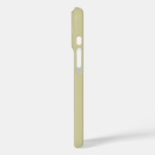 Moderne Olive-Grün Weiße Monogramm Name Case-Mate iPhone Hülle (Rückseite / Links)