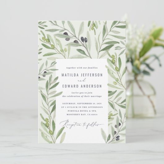 Moderne Olivenbäume Ankündigung (Stehend Vorderseite)