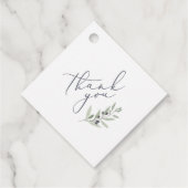 Moderne Olivenbäume Geschenkanhänger (Rückseite)