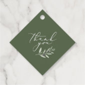 Moderne Olivenbäume Geschenkanhänger (Rückseite)