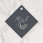 Moderne Olivenbäume Geschenkanhänger (Rückseite)