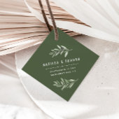 Moderne Olivenbäume Geschenkanhänger