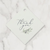 Moderne Olivenbäume Geschenkanhänger (Rückseite)