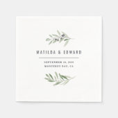 Moderne Olivenhaine Serviette (Vorderseite)