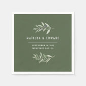 Moderne Olivenhaine Serviette (Vorderseite)