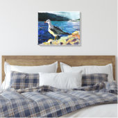 Moderne Ölmalereien in Bergen und Blumen Leinwanddruck (Insitu (Schlafzimmer))