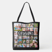 Moderne Oma 21 FotoCollage Custom Colors Tasche (Rückseite)