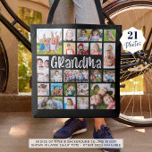 Moderne Oma 21 FotoCollage Custom Colors Tasche