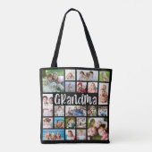 Moderne Oma 21 FotoCollage doppelseitig Tasche (Rückseite)
