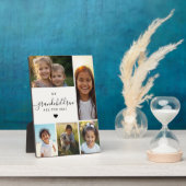 Moderne Oma Enkelkinder Foto-Collage Fotoplatte (Seite)