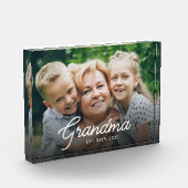Moderne Oma Established Schrift Foto (Links)