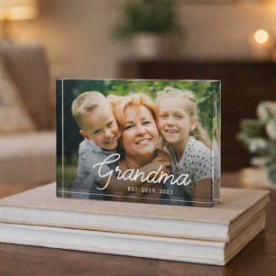 Moderne Oma Established Schrift Foto