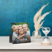 Moderne Oma Established Schrift Foto Fotoplatte (InSitu)