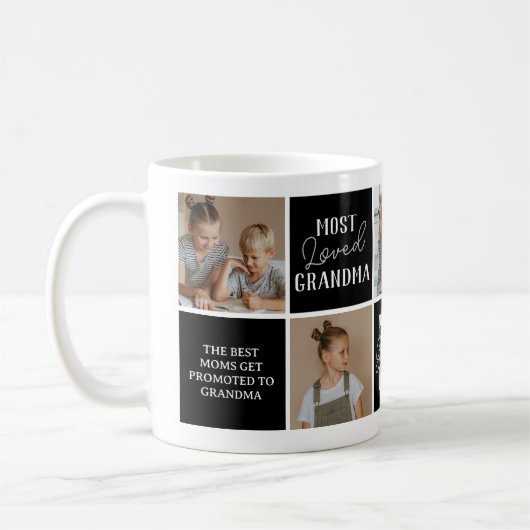 Moderne Oma-FotoCollage Kaffeetasse (Links)