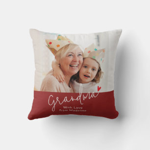 Moderne Oma-Schrift-Foto-Feiertagsgeschenk Kissen
