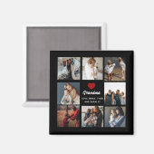 Moderne Oma Script Großkinder FotoCollage Magnet (Vorderseite/Rückseite)