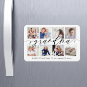 Moderne Oma Script Großkinder FotoCollage Magnet