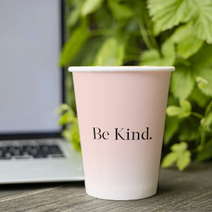 Moderne Omber Pink positive Motivation ist freundl Pappbecher