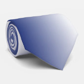 Moderne Ombre Blau-Weiß-Verlauf Krawatte (Gerollt)