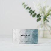 Moderne Ombre Gradient Navy Business Card Visitenkarte (Stehend Vorderseite)