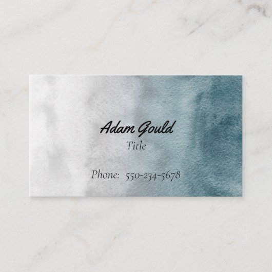 Moderne Ombre Gradient Navy Business Card Visitenkarte (Vorderseite)