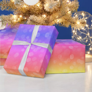 Moderne ombre Gradienten buk Weihnachtsbeleuchtung Geschenkpapier